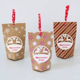 Christmas party paper bag
