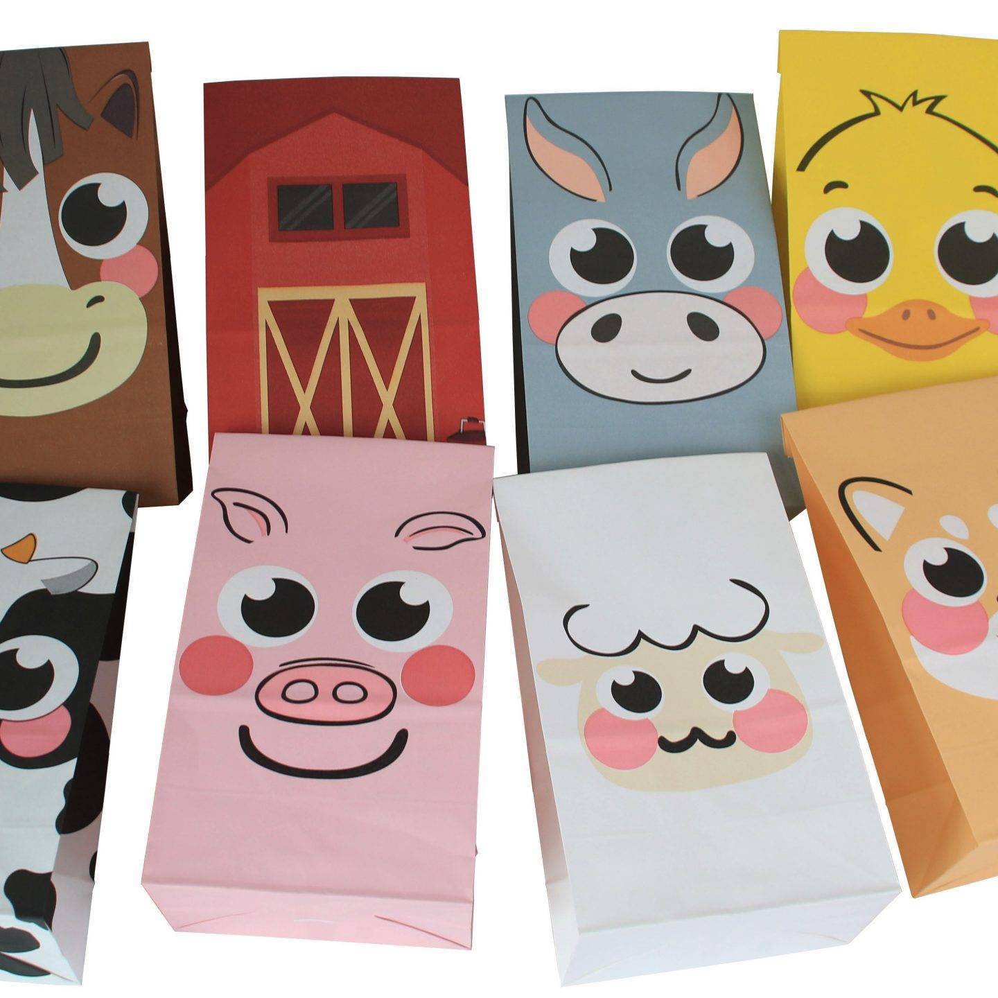 Animal paper goody bags