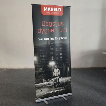 Economy roll-up banner